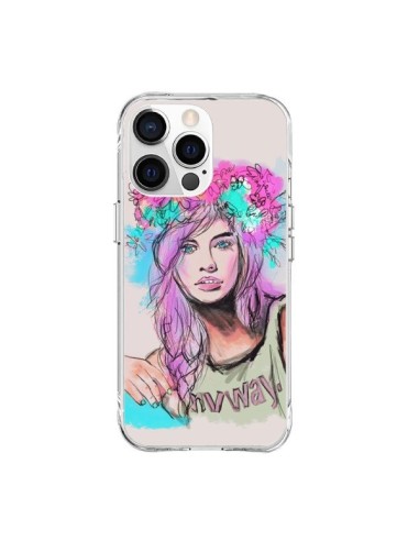 Coque iPhone 15 Pro Max Femme Mannequin Barbara Palvin - Sara Eshak