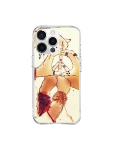 Cover iPhone 15 Pro Max Peace and Love Pace e Amore -...