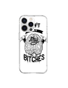 iPhone 15 Pro Max Case Don't eat my brain Bitches White -...