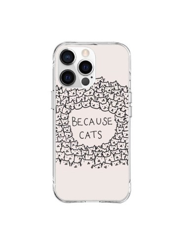 Coque iPhone 15 Pro Max Because Cats chat - Santiago Taberna