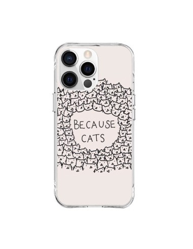 Cover iPhone 15 Pro Max Because Cats Gatto - Santiago Taberna