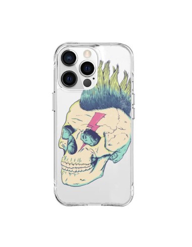 Coque iPhone 15 Pro Max Tête de Mort Crane Punk Transparente - Victor Vercesi