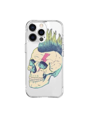 iPhone 15 Pro Max Case Skull Punk Clear - Victor Vercesi
