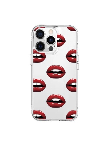 Coque iPhone 15 Pro Max Lèvres Rouges Lips Transparente - Yohan B.