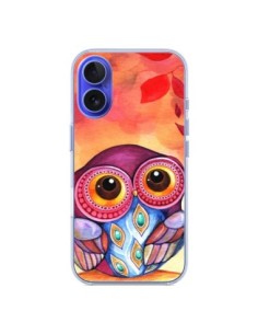Cover iPhone 16 Gufo Foglie Autunno - Annya Kai