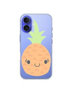 Coque iPhone 16 Ananas Pineapple Fruit Transparente -...
