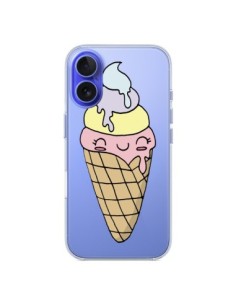 Cover iPhone 16 Gelato Estate Profumo Trasparente -...