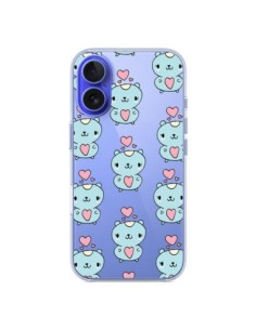 Coque iPhone 16 Hamster Love Amour Transparente - Claudia...