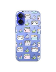 Coque iPhone 16 Licorne Unicorn Cute Swag Transparente -...