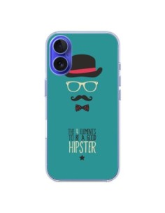 iPhone 16 Case Hat, Glasses, Moustache, Bow Tie to be a...