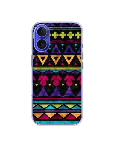 iPhone 16 Case Triangle Pattern Aztec - Eleaxart