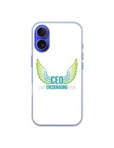 Coque iPhone 16 CEO Chief Encouraging Officer Vert - Shop...