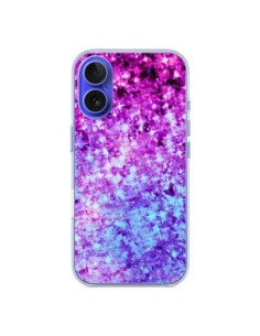 Coque iPhone 16 Radiant Orchid Galaxy Paillettes - Ebi...