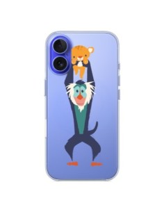 Coque iPhone 16 Futur Roi Lion King Rafiki Transparente -...
