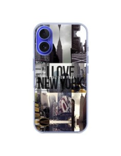 Cover iPhone 16 I Love New Yorck City Nero - Javier Martinez