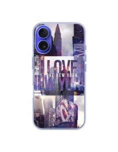 iPhone 16 Case I Love New Yorck City Purple - Javier...