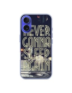 Coque iPhone 16 Never Gonna Sleep New York City - Javier...