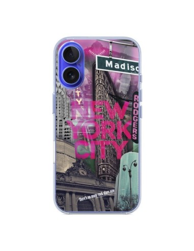 Cover iPhone 16 New York City Rosa - Javier Martinez