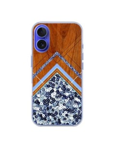 iPhone 16 Case Sequin Geometry Wood Aztec Tribal - Jenny...