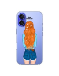 Cover iPhone 16 Red Hair Don't Care Capelli Rossi...