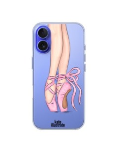 Coque iPhone 16 Ballerina Ballerine Danse Transparente -...