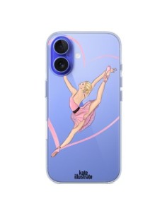 Cover iPhone 16 Ballerina Salto Danza Trasparente -...