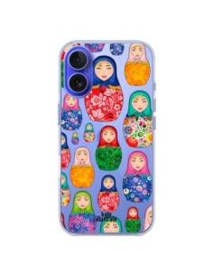 iPhone 16 Case Matryoshka Bambola Russa Clear -...