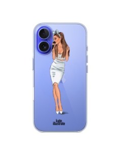 iPhone 16 Case Ice Queen Ariana Grande Cantante Clear -...