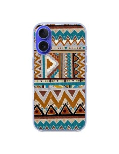 Cover iPhone 16 Azteco Verde Marrone - Kris Tate