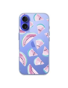 Cover iPhone 16 Anguria Frutta Estate Trasparente - Lisa...