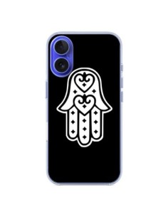 Coque iPhone 16 Main de Fatma Oeil Noir - Laetitia