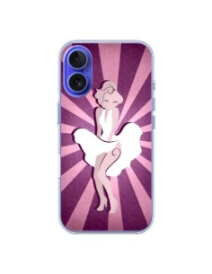 Cover iPhone 16 Marilyn Monroe Disegno - LouJah