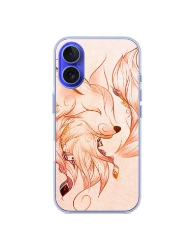 Coque iPhone 16 Fox Renard Rouge - LouJah