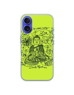 iPhone 16 Case Buddha Listen to your body Love Zen Relax...