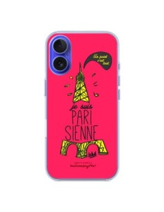 iPhone 16 Case Je suis Parisienne La Tour Eiffel Pink -...