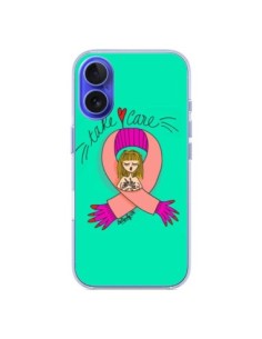 Coque iPhone 16 Take care Maman Fête des Mères -...