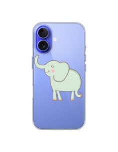 iPhone 16 Case Elephant Animal Heart Love  Clear - Petit...
