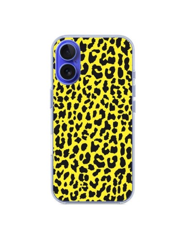 Coque iPhone 16 Leopard Jaune - Mary Nesrala