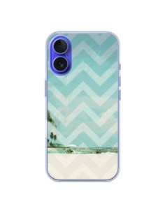Cover iPhone 16 Chevron Beach Dreams Triangolo Azteco...