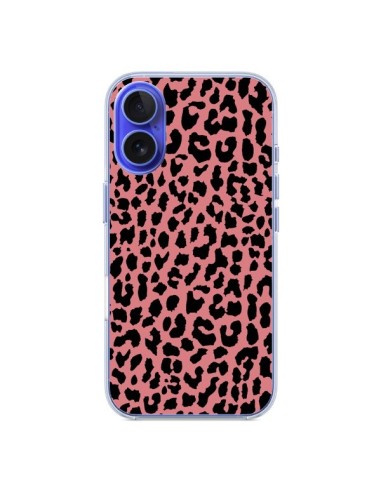 Cover iPhone 16 Leopardo Corallo Neon - Mary Nesrala