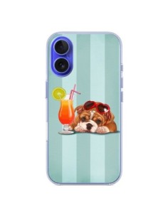 iPhone 16 Case Dog Cocktail Eyesali Heart - Maryline...