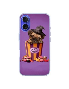 iPhone 16 Case Dog Halloween Strega Bonbon - Maryline...