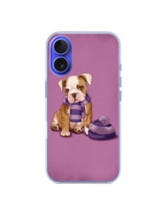 Cover iPhone 16 Cane Scarpa Cappello Freddo Inverno -...