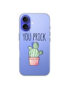 Coque iPhone 16 You Prick Cactus Transparente - Maryline...