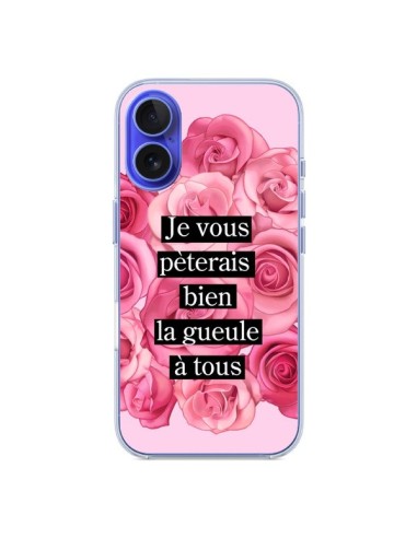 Coque iPhone 16 Je vous pèterais Fleurs - Maryline Cazenave
