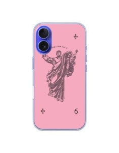 iPhone 16 Case God Pink Drake Chanteur Jeu Cartes -...