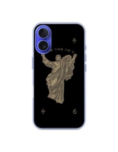 Cover iPhone 16 God Black Drake Chanteur Jeu Cartes -...