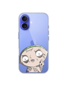 Cover iPhone 16 Stewie Joker Suicide Squad Trasparente -...