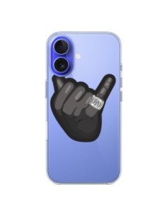 Cover iPhone 16 OVO Ring bague Anello Trasparente -...