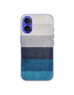 Cover iPhone 16 Bande Orizzontali Greece Hues -...